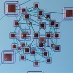 Complicated network of interconnected cubes